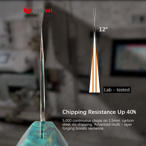 <span class=keywords><strong>Couteaux</strong></span> De Cuisine 55 Couches Cuivre Damas Couteau De Chef Japonais 8 "Moderne V10 Couteau De Chef De Cuisine En Acier Avec Manche En Laiton Résine - Product Image 3