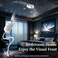 Mini lampe USB ciel étoilé galaxie 360° °   Lampe de projection rotative HD pour plafond, chambre à coucher, toit de voiture, chambre d'enfant