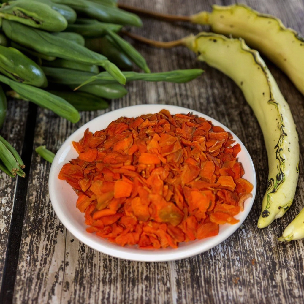 Liansheng Organic AD Dehydrated Dried Carrot Flakes and Powder 10*10 Wholesale Dried Vegetables