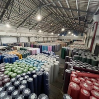 Tersedia Tahan Luntur 3 Tahun Tidak Pudar Solusi Dicelup Poliester Luar Tenda Tenda Kain Tenda