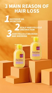 Shampooing au gingembre et à l'oignon pour la croissance des cheveux gris Ginger King anti perte de cheveux Crème de massage du cuir chevelu Soin nourrit les cheveux sérum huile lotion - Product Image 6