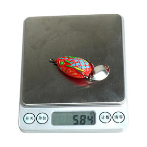 Leurre souple artificiel de style thaïlandais modifié, grenouille à double lame 4cm/5.8G, longue portée <span class=keywords><strong>pour</strong></span> <span class=keywords><strong>la</strong></span> capture de grenouilles noires - Product Image 2