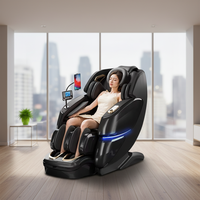 Fauteuil de massage inclinable VCT-129 avec rouleau pour les pieds, mouvement 3D en jade, commande vocale IA, fonction SL Track, massage complet du corps