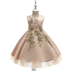 Vestiti Estivi per Bambine con Ricami Floreali, Alta Qualità, Stile <span class=keywords><strong>Principessa</strong></span>, Bestseller - Product Image 1