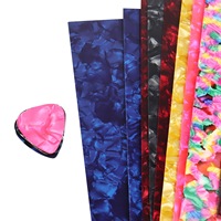 Vente en gros de 25 pièces/ensemble de feuilles de celluloïd pour la fabrication de médiators de guitare personnalisés, épaisseur mixte