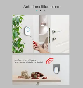 New Smart Doorbell Wireless Home Remote Control Waterproof Doorbell Ding-dong Tips For The Elderly Caller