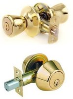 RHETECH USA – Serrure de porte extérieure traditionnelle en laiton plaqué zinc sans clé avec 3 clés et serrure à combinaison 35-45mm
