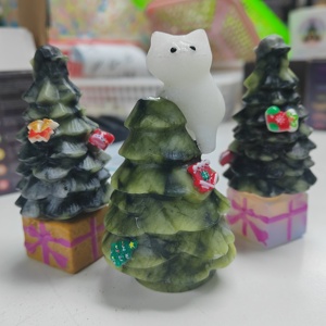 ขายส่งต้นคริสต์มาสแกะสลักหยกซิ่วหยานสุดหรูหรา ของตกแต่งคริสต์มาสคริสตัล DIY ของขวัญบำบัดรักษาสำหรับเทศกาลคริสต์มาส - Product Image 5