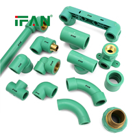 Raccord en laiton PPR IFAN pour tuyauterie plastique PN25, idéal pour la construction