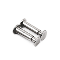 Rivets semi-tubulaires mâles et femelles en acier inoxydable 304, certifiés ISO, spécifications personnalisables pour la fabrication de ceintures en cuir