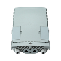 Boîtier de distribution de fibre optique mural FTTH 16 cœurs en ABS pour intérieur/extérieur avec interfaces FC/LC/SC/ST