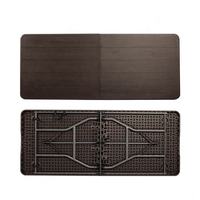 Mesa de picnic plegable de HDPE moderna de 183cm y 6 pies, manija de mesa de banquete plegable de PP duradera para cocina, Campamento, fiesta, Villa, comedor
