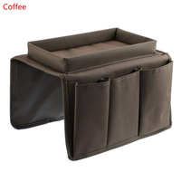 Magazines télécommandés anti-dérapant chaise suspendue canapé bras canapé accoudoir plateau organisateur avec organisateur 4 poches