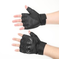 Gants tactiques à demi-doigts pour hommes, antidérapants, résistants à l'usure, pour le cyclisme, l'entraînement en plein air, gants de protection à coque rigide
