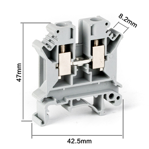 Schraub klemmen block der UK-Serie UK6N Din-Schienen-Schraub klemmen block UK 6N-Kabelstecker JUK6N