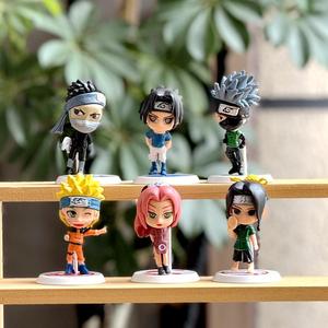 6 Q pour l'animation, portable, pour la décoration de voiture en PVC, <span class=keywords><strong>jouet</strong></span> de dessin animé - Product Image 1