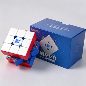 Cubo de Rubik Magnético <span class=keywords><strong>Moyu</strong></span> <span class=keywords><strong>Weilong</strong></span> V11 3x3, 20-M Maglev Ball-Core UV 3X3X3, Edición Limitada Azul, Cubo de Velocidad Magnético, Juguetes de Rompecabezas - Product Image 1