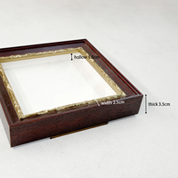 Marco de Fotos Retro de Madera Marrón con Diseño Creativo, Ecológico, Hecho a Mano, Impresión UV, Logotipo Personalizado, Marco Artístico