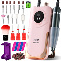 Lime à ongles et polisseuse portables professionnelles 45000 tr/min Outil électrique de manucure et de pédicure avec moteur brossé pour utilisation en salon