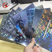 Film holographique auto-adhésif transparent imperméable en PVC, pelliculage à froid, autocollant photo en plastique souple, haute brillance, anti-rayures