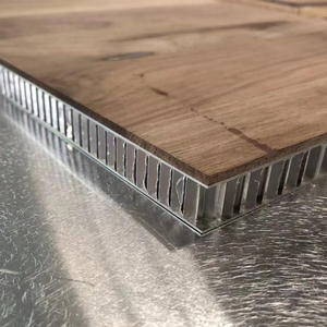 แผงรังผึ้งอลูมิเนียมลายไม้พีวีซีอลูมิเนียมแผงแซนวิชแผงรังผึ้งอลูมิเนียมทนทานต่อรอยขีดข่วน - Product Image 5