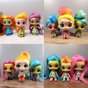 ตุ๊กตาพีวีซีการ์ตูนสาวน้อยทำจากยางนิ่ม สำหรับผู้ชาย ของเล่นแบบกล่องสุ่ม ฟิกเกอร์อนิเมะ ของเล่นพีวีซี - Product Image 2