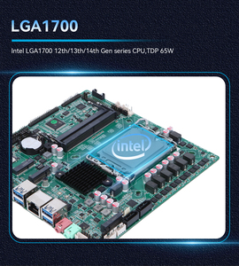 Venta al por mayor Intel I3 I5 I7 12th 13th 14th placa base de computadora de escritorio compatible con WIFI BT placa base de Control Industrial de tipo M-ATX - Product Image 3
