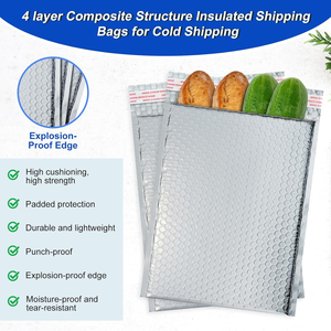 Sobres de Burbuja Mailerpak 8x11, Impermeables, Autosellables, Resistentes a la Humedad, Ecológicos, Bolsas de Envío Aisladas para Alimentos Fríos - Product Image 2