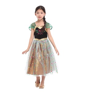 Costume d'Halloween pour filles, princesse élégante <span class=keywords><strong>Anna</strong></span> avec robe, polyester, en stock - Product Image 1