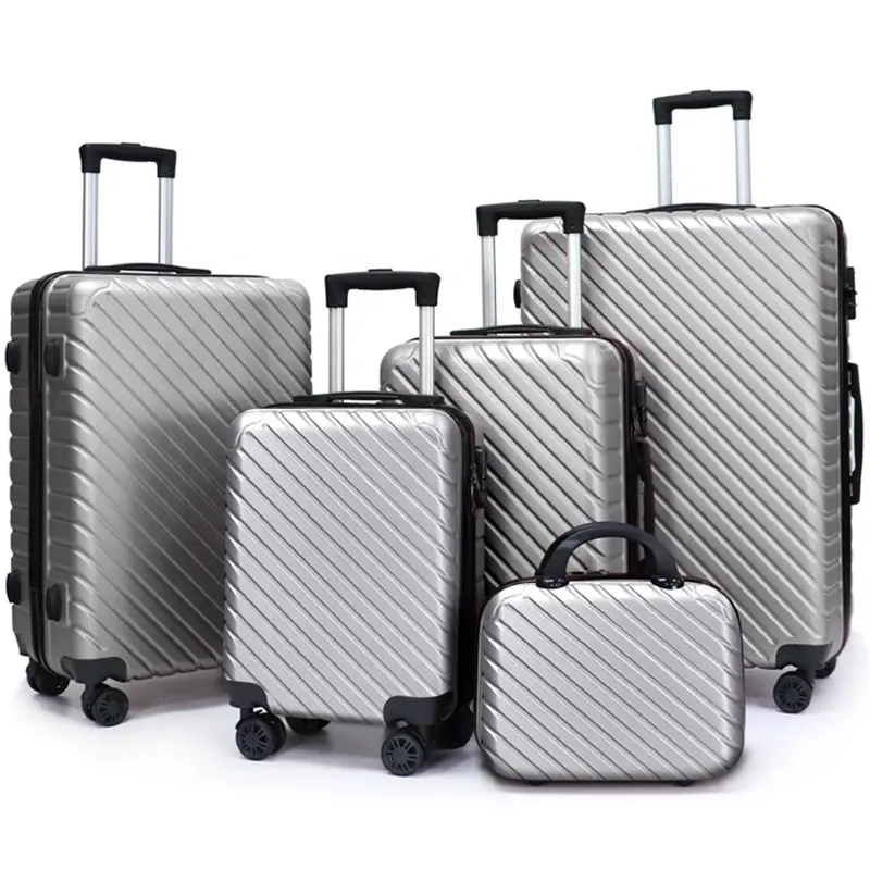 ABS पीसी स्मार्ट यात्रा हाथ बैग ले जाने पर यात्रा बैग केबिन सामान सूटकेस सेट trolly बैग सेट कस्टम हार्ड स्पिनर सामान