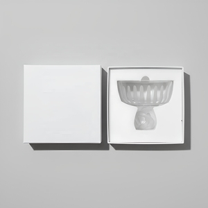 Tazón de Vidrio Transparente con Base de Nudos, Diseño Bohemio Tallado a Mano, Vajilla para Cocina, para Servir Comida en Fiestas - Product Image 5
