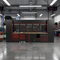 Station de rangement industrielle personnalisable robuste pour atelier, armoire à outils métallique pour garage, combo panneau perforé, extérieur, école, hôpital