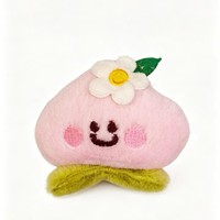 Porte-clés en peluche créatif et mignon en forme de fruit, modèle QF005, un charm féminin polyvalent parfait pour sacs et jouets