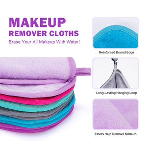 <span class=keywords><strong>Serviette</strong></span> <span class=keywords><strong>démaquillante</strong></span> pour le visage avec logo personnalisé OEM 20*20 cm pour femmes, lingettes en microfibre réutilisables, gomme magique <span class=keywords><strong>démaquillante</strong></span>, chiffons démaquillants pour le visage - Product Image 4