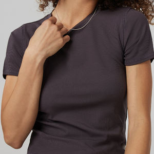 T-shirt vierge à manches courtes et col rond pour femmes, vêtements <span class=keywords><strong>de</strong></span> sport, haut court, t-shirt <span class=keywords><strong>de</strong></span> sport <span class=keywords><strong>de</strong></span> haute qualité pour le yoga - Product Image 2