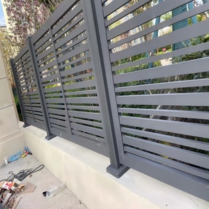 Paneles de valla de hierro y metal para jardín exterior, diseño moderno, varillas de acero decorativas para el hogar, paneles de acero de zinc, <span class=keywords><strong>precio</strong></span> de valla metálica - Product Image 4