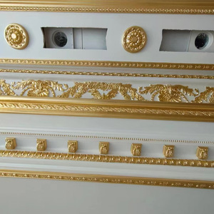 Moulures de <span class=keywords><strong>plafond</strong></span> en polyuréthane de conception moderne, en gros, pour les coins, moulures décoratives pour les villas, les hôtels, intérieur léger - Product Image 2