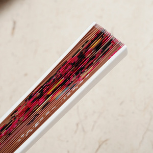 MUMU Abanico <span class=keywords><strong>de</strong></span> Bambú <span class=keywords><strong>de</strong></span> <span class=keywords><strong>Tela</strong></span> <span class=keywords><strong>de</strong></span> Seda con Acabado Pintado <span class=keywords><strong>de</strong></span> 23cm/7 Pulgadas, Estilo Chino, Escultura Personalizada China - Product Image 4