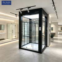 Vitrine moderne sur mesure pour carreaux, avec cadre métallique pour montage facile, pour salle de bain, salle de douche, articles sanitaires, salle d'exposition de carreaux