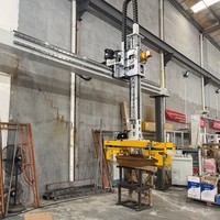 Robot Manipulator Truss Tugas Berat 1 Ton untuk Penanganan Industri, Roda Kereta Otomatis, Dua Sumbu Silang Sudut Siku