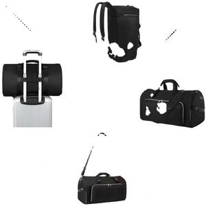Bolsa de viaje convertible personalizada de fábrica BSCI, tipo maleta de mano, con correas para hombro y mochila, a la moda, nueva. - Product Image 5