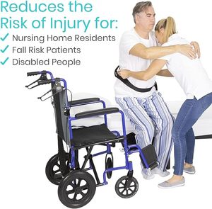 Cinturón de Transferencia de Pacientes Personalizado con Asas, Hebilla Metálica de Liberación Rápida para Uso Geriátrico, de Enfermería y Fisioterapia Bariátrica - Product Image 3