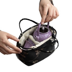 Purple Beam Teapot Tea Set Household Ceramic Kung Fu Tea Set with Portable Outdoor Stocked Travel Tea Set - Product Image 6