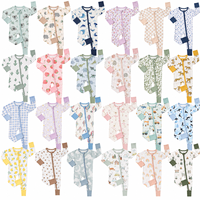 Pakaian Bayi Baru Lahir Guai Custom 95% Bambu Butik, Romper Jumpsuit, Baju Tidur Balita, Piyama CPC