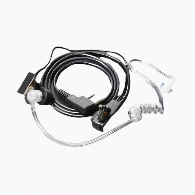 K Plug Air Tube Earpiece 2-Pin K Jack Connector Standard Walkie Talkie Headset PTT Mic Clear Sound IPX3 Splash-proof