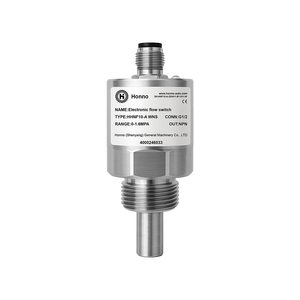 เกจวัดการไหลของเหลวสแตนเลสแบบเกลียว G1/2 G1/4, สวิตช์ควบคุมการไหลของน้ำมัน/ของเหลว/น้ำ IP67, พร้อมไฟแสดงสถานะ HNF10-A สแตนเลส C - Product Image 4