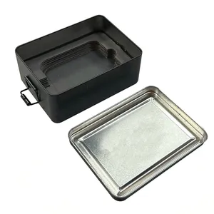 Hot Sale Gift Metal Packaging Silver Tin Box And Storage Box Accept Custom Personalized Designs