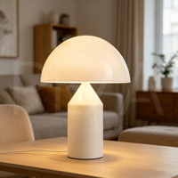 Lampe de table en métal de luxe en forme de champignon, personnalisable, lampe de bureau G9, chrome, décoration classique, 110V 220V, lampe de table pour restaurant, hôtel, complexe hôtelier