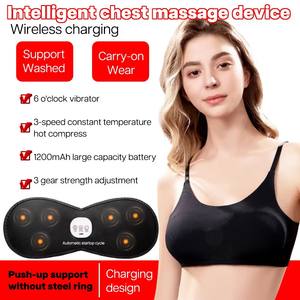 Sujetador de masaje de pecho calentado con carga inalámbrica de nueva moda, sujetador de masaje de vibración de 3 velocidades para agrandar la circulación sanguínea para mujeres <span class=keywords><strong>Sexy</strong></span> - Product Image 4