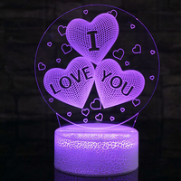 Lampe de bureau personnalisée 3d Anime Room Console de jeu Icône Led Veilleuse de chevet 30 Écologique Acrylique Moderne 80 Luces Led Dj